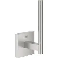 GROHE Start Cube QuickFix Distributeur de papier toilette de réserve, adhésif, supersteel