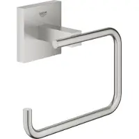GROHE Start Cube QuickFix distributeur de papier toilette, sans couvercle, adhésif, supersteel