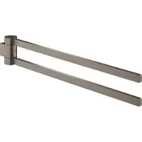 GROHE Porte-serviettes Selection double pivot hard graphite brossé 41063AL0