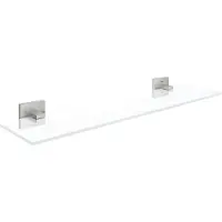 GROHE Start Cube QuickFix étagère en verre, à coller, supersteel