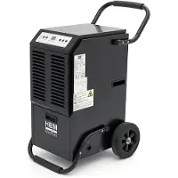 HBM déshumidificateur de chantier professionnel, déshumidificateur d’air, capteur d’humidité 70 litres, 860 Watt