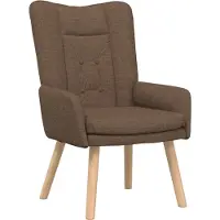 vidaXL Fauteuil relaxant Marron 63 x 67 x 94 cm tissu