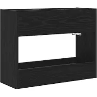 vidaXL Porte-Parapluie Chêne Noir 65 X 24 X 50 Cm Bois D'ingénierie