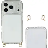 Selencia Coque arrière avec crochets amovibles pour Apple iPhone 17 Pro Max - Transparent