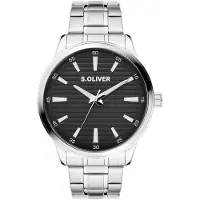 s.Oliver Montre à affichage analogique argent