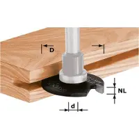 Festool Fraise à rainurer HW HW D40x5 | 491060