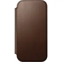 Nomad Modern Leather Folio Iphone 17 Phone Case Marron