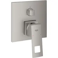 GROHE Mitigeur EUROCUBE avec inverseur 3 voies supersteel