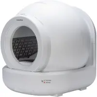 Beeztees Bac à litière automatique Moeza blanc