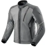 REV'IT! Veste de moto textile imperméable Revit Venator H2O, gris/gris clair, 2XL