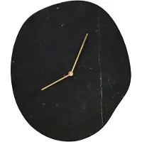 Ferm Living Melt Horloge Murale Black Marble