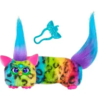 Furby DJ Furblets Rain-Bow-Kat. Mini peluche électronique. Jouet pour enfants. 45 sons et musiques. À partir de 6 ans.