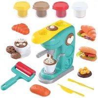 Playgo Set d'argile pour cafetière - 4 pots en argile