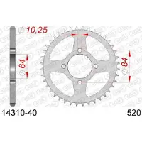 Afam Kit Chaîne Pour Quad Suzuki 400 Lt-Z 2003 À 2008 14x40 P 520 Al 64mm Neuf