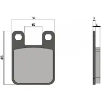 APRILIA Plaquette De Frein Origine Pour Moto 50 Rx Moteur Derbi 2006 À 2014 Neuf