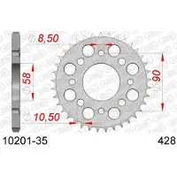 Afam Couronne De Transmission Pour Moto Kymco 125 K-Pipe 2012 À 2015 Neuf