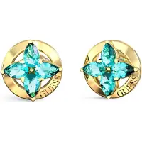 GUESS Boucles d'oreilles aqua / or