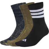 Adidas Chaussettes de sport 'Stonewash Crew 3 Pairs' marine / olive / noir / blanc