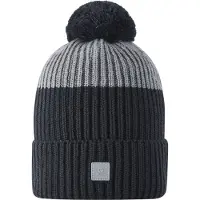 Reima Bonnet 'Pilke' gris chiné / noir