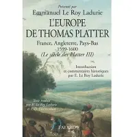 Fayard L'Europe de Thomas Platter