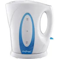 Cheffinger , bouilloire sans fil 1,7 l avec fermeture de sécurité, blanche