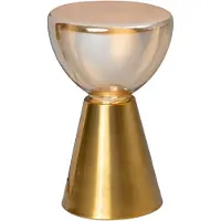 Eth Lampe de table dorée Lisa Ø 17cm