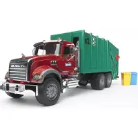 BRUDER Truck MACK Granite camion poubelle vert