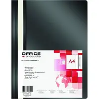 Office Products Reportmappe, pp, a4, weich, 100/170 micron, schwarz