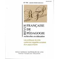 Ens Lyon-Inrp Revue francaise de pedagogie n 178/2012. les politiques de lutte con tre les inegalites scolaires d