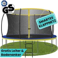 Zero Gravity Trampoline Ø 366 cm avec échelle et ancrage au sol - jusqu'à 150kg