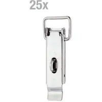 GAH Alberts Verrou fermeture H.93mm Larg.30mm acier galva jaune pour cadenas.max Ø7mm (Par 25)