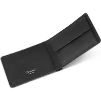 Redolz Cuir porte-monnaie Leather Essentials 2 + 2 CC Coin Wallet Black noir