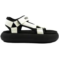 Moon Boot pour femme. 80D2420010 Sandales à glissière Icon blanc (39), Plat, Velcro, Casuel