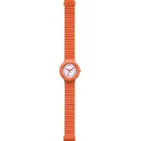Hip Hop Montre à affichage analogique orange / blanc