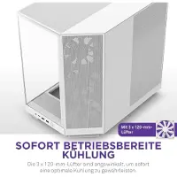 NZXT Débit H6 (ATX), Boîtier PC, Blanc