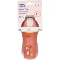 Chicco Sport Cup 14m+ tasse avec paille Pink 266 ml