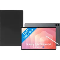 Samsung Galaxy Tab S11 Ultra 14,6 Pouces 1 To Wifi + 5G Gris + BlueBuilt Book Case Noir