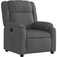 vidaXL Fauteuil relax, tissu, gris foncé