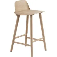 Muuto Nerd Counter Bar Stool Oak | 65 cm