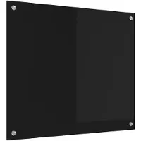 vidaXL Dos de cuisine noir 70 x 60 cm Verre trempé