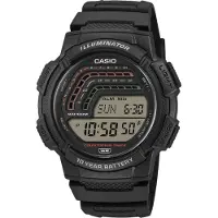 Casio Ws-1800 44.2mm 10atm Quartz Digital Watch Noir Homme