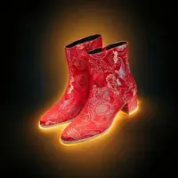 Lureaux Red Shadow Lady Boot - - Chaussures élégantes et colorées avec ou sans motif - pour hommes