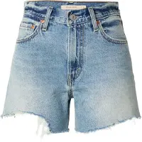 Levi's Jean 'Ribcage Shorts' bleu denim