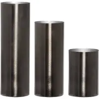 Hubsch Set de 3 Vase en fer gris