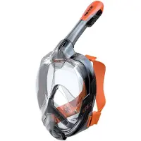 Seac Masque de plongée intégral Unica - Taille L/XL - Noir et orange