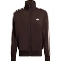 Adidas Originals Veste de survêtement 'Firebird' brun foncé / rose