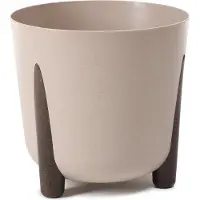 Lamela Flowerpot Frida 254-85, plastic, Ø 30 cm, light brown (30 x 29 cm)