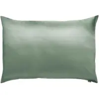 Vivaraise Taie d’oreiller Ashley vert de gris - 50 x 75 cm