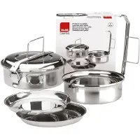 Ibili Edelstahlbehälter Edelstahl 20 cm Perfekt für Mittagessen und Picknicks