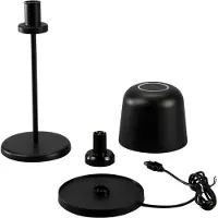 Konstsmide 7845-750 Biot Lampe de table et lampe bouteille USB | noir mat | d'intérieur | sans fil | autonomie de 8 à 16 h | 11 x 11 x 30 cm
